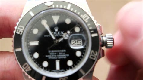 rolex submariner set time